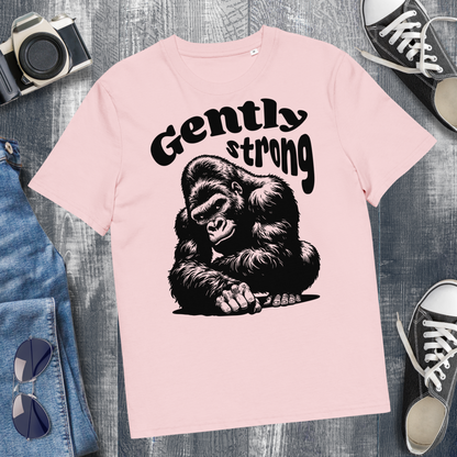 Eco Vegan Fair Trade "Gently Strong" Organic Cotton T-Shirt with Premium Certified Quality │ Caccao
