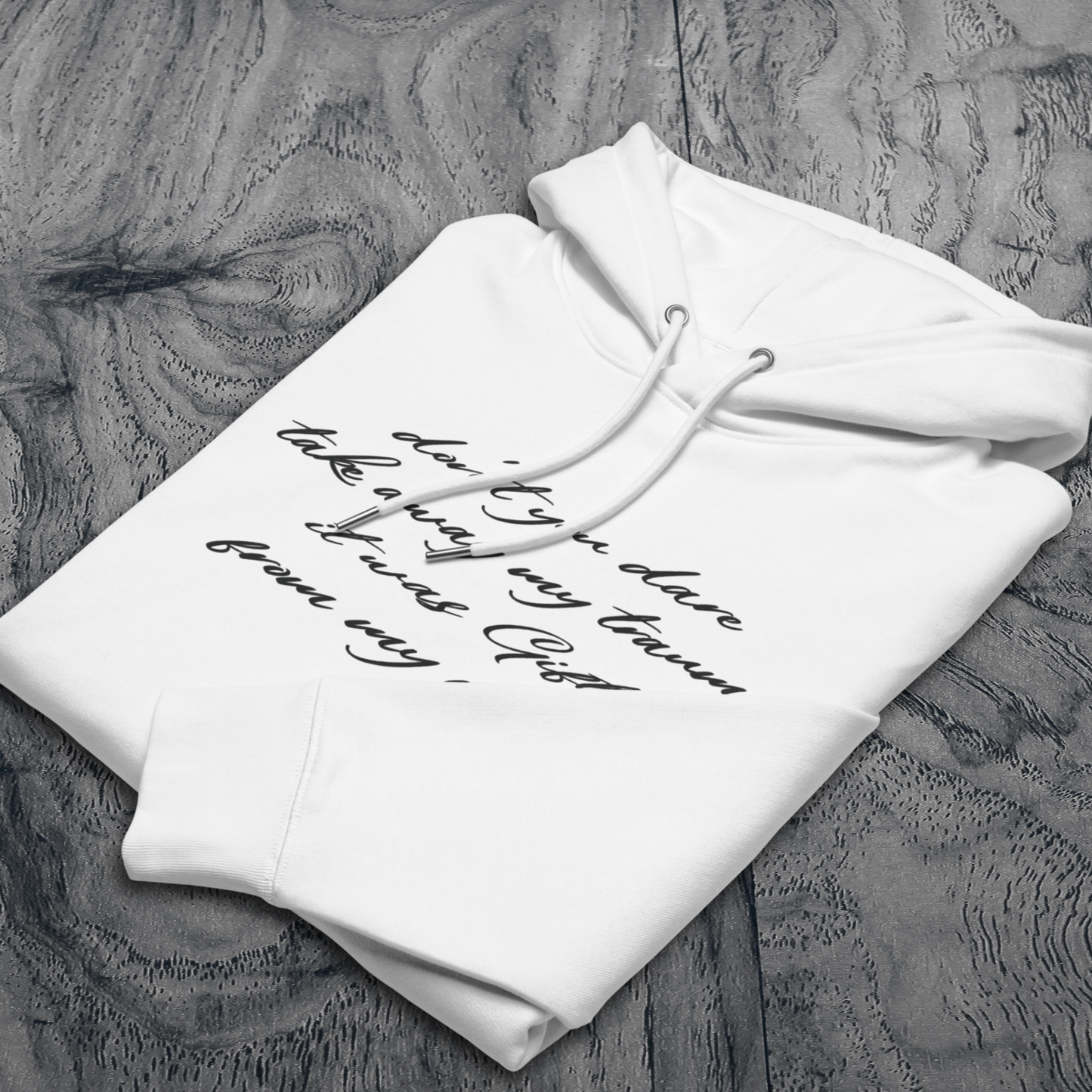 Unisex 'Hidden Bold Message in Elegant Coat' Eco Premium Hoodie - Quality, Elegance and Rebellion⎜Caccao