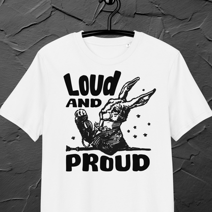 Uni Eko "Loud 'n Proud" Proud Organic Cotton T-Shirt in Certified Fair Trade, Slow Fashion, Organic and Vegan Regime │ Cacao