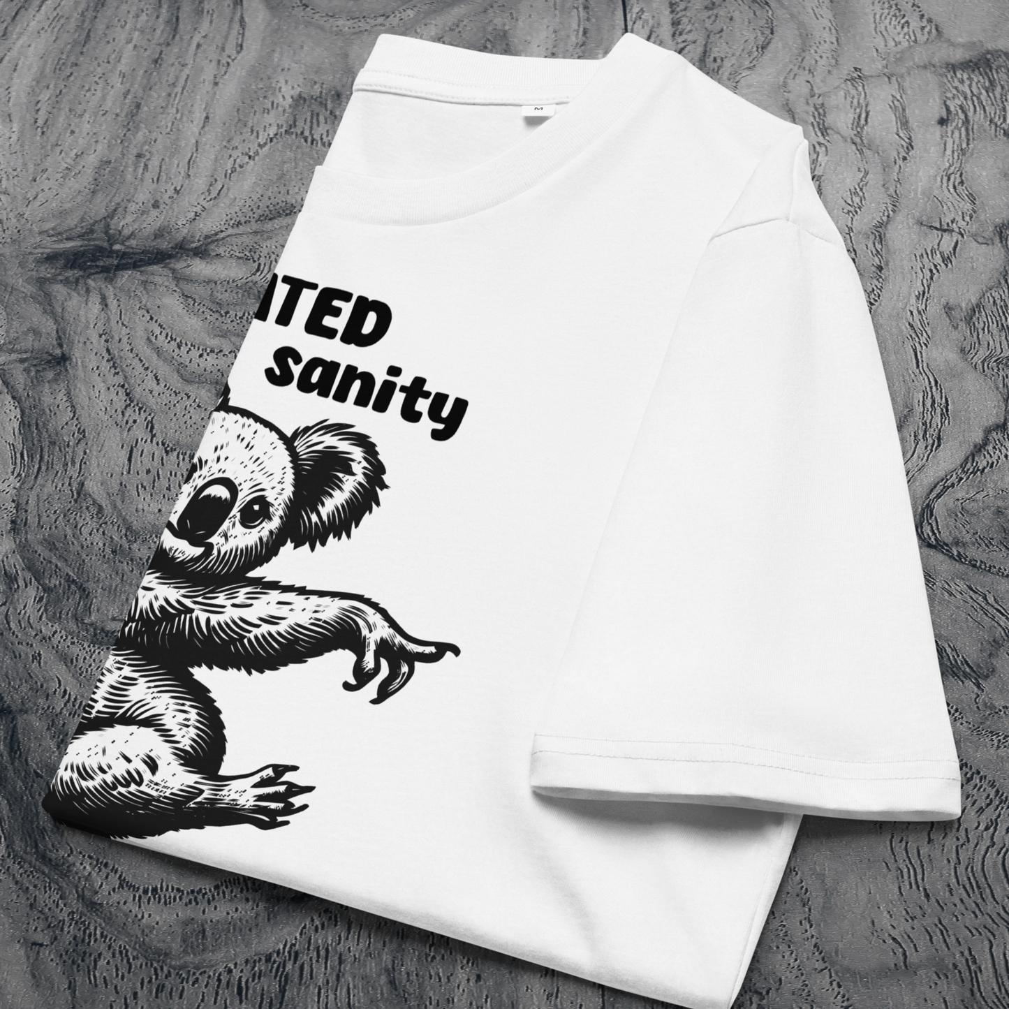 Unisex Organic Cotton "Defeated Sanity" T-Shirt in Premium Certified Quality⎜Caccao