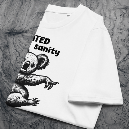 Unisex Organic Cotton "Defeated Sanity" T-Shirt in Premium Certified Quality⎜Caccao
