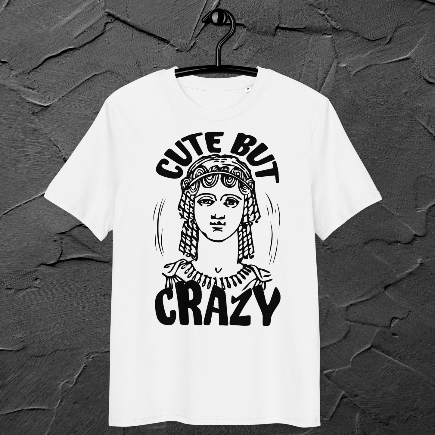 Uni Cotton "Cute but Crazy" Vintage T-Shirt in Fair Trade &amp; Vegan Quality⎜Caccao
