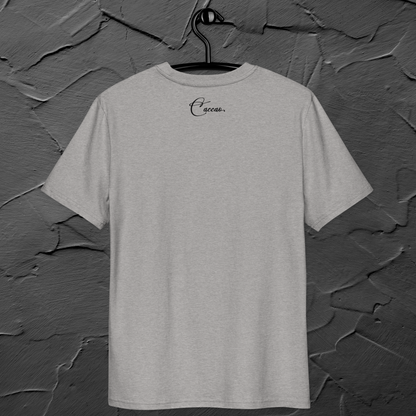 Fem Rage Ecological "Smile More" Organic Cotton T-Shirt in Fair Trade, Slow &amp; Circular Fashion and Vegan Principle │ Caccao