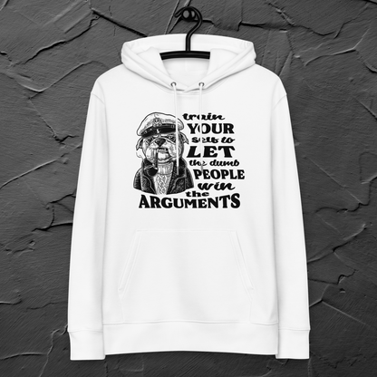 Train Your Inner Peace with Humor: Sarcastic Organic Fair Trade Vegan Cotton Hoodie │ Caccao