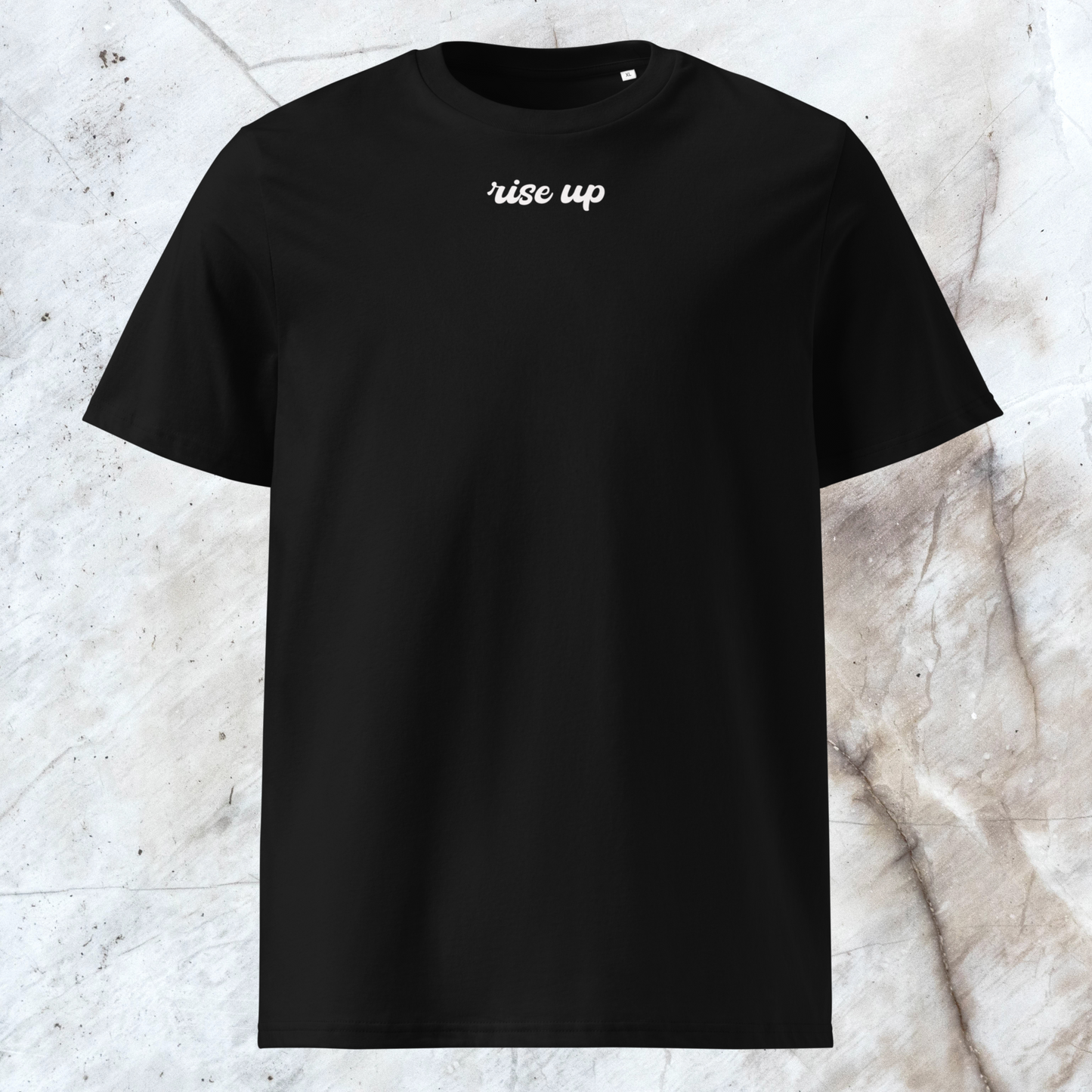 Minimalist Unisex "Rise Up" Organic Cotton T-Shirt: The Power of Simplicity and Courage │ Caccao