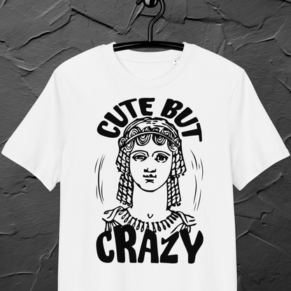 Uni Cotton "Cute but Crazy" Vintage T-Shirt in Fair Trade &amp; Vegan Quality⎜Caccao