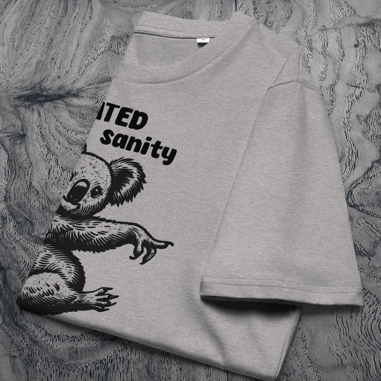 Unisex Organic Cotton "Defeated Sanity" T-Shirt in Premium Certified Quality⎜Caccao