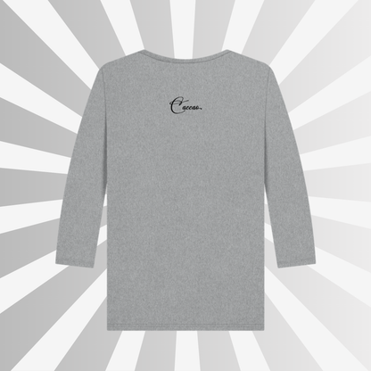 Women's "Not shy, just don't like you" 3/4 Sleeve Top in Pure Organic Cotton │ Caccao