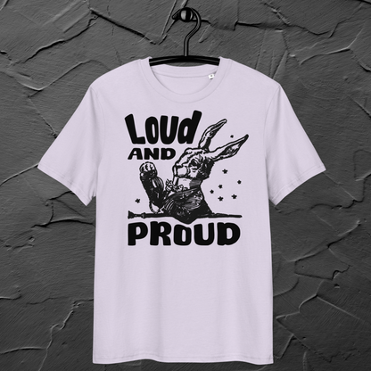 Uni Eko "Loud 'n Proud" Proud Organic Cotton T-Shirt in Certified Fair Trade, Slow Fashion, Organic and Vegan Regime │ Cacao