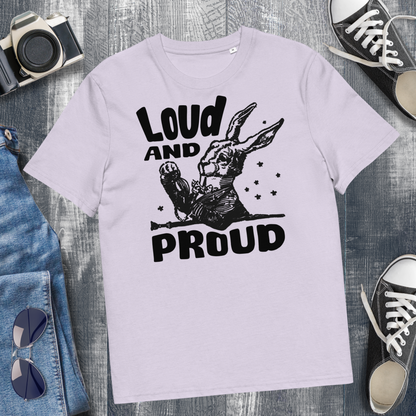 Uni Eko "Loud 'n Proud" Proud Organic Cotton T-Shirt in Certified Fair Trade, Slow Fashion, Organic and Vegan Regime │ Cacao