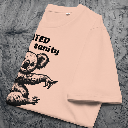 Unisex Organic Cotton "Defeated Sanity" T-Shirt in Premium Certified Quality⎜Caccao