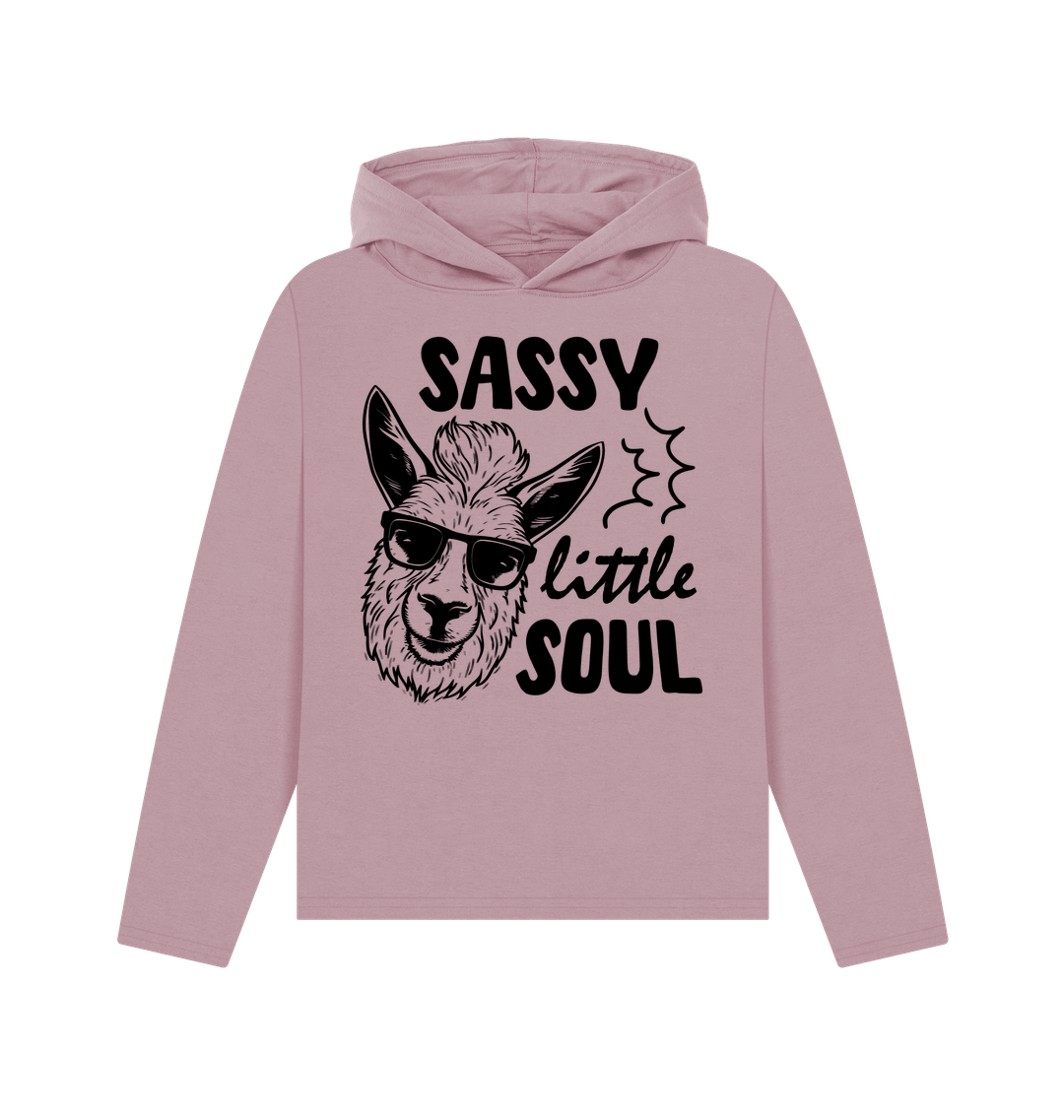 Mauve Printed Hoody
