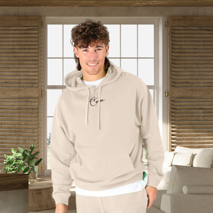 Unisex Vegan "Be Kind" Hoodie Made of Organic Cotton in Premium Fair Trade Quality: Kindness Has a Cat Face⎜Caccao