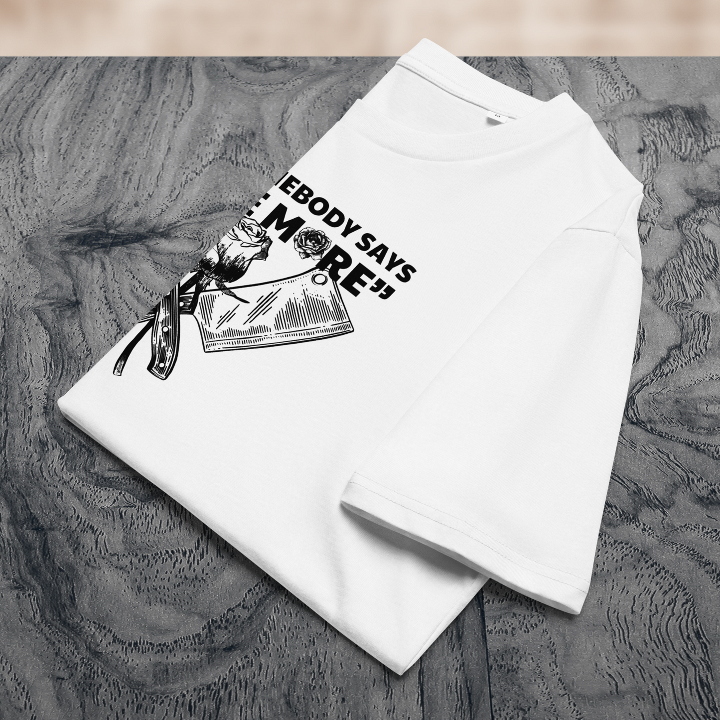 Fem Rage Ecological "Smile More" Organic Cotton T-Shirt in Fair Trade, Slow &amp; Circular Fashion and Vegan Principle │ Caccao