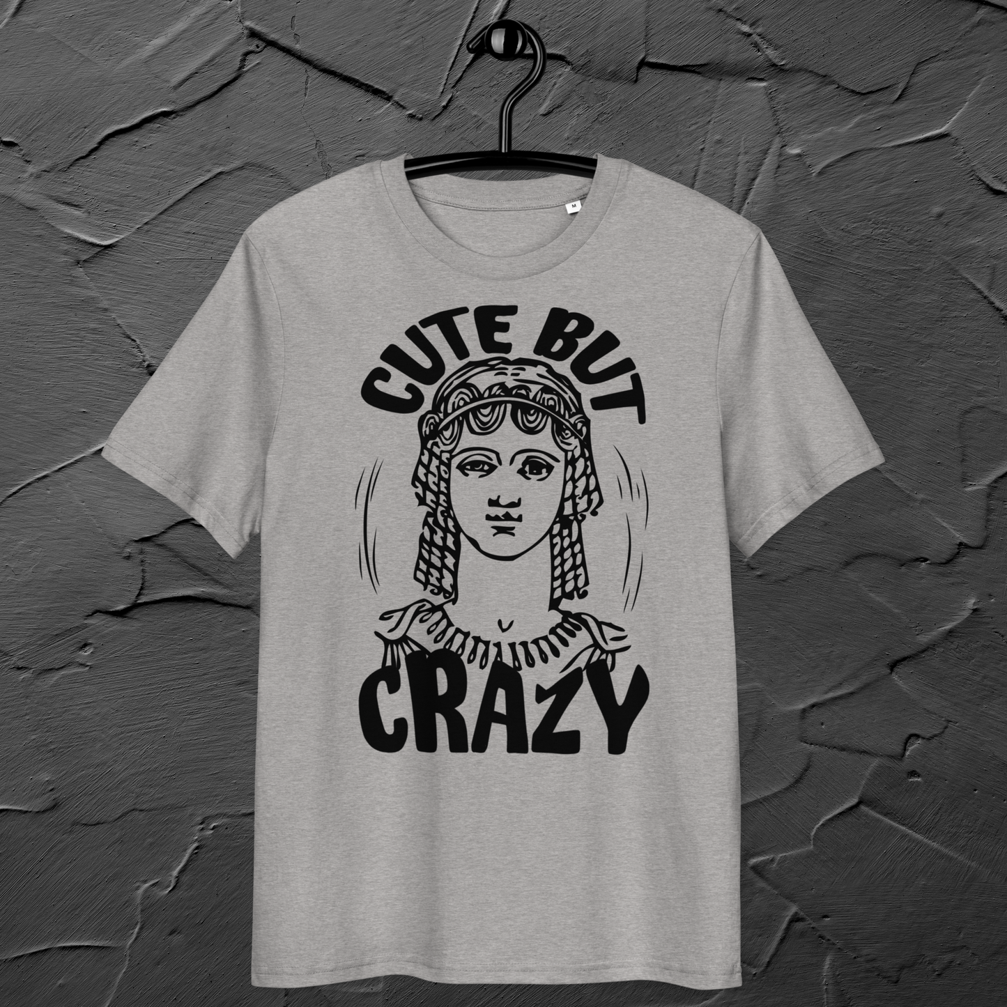 Uni Cotton "Cute but Crazy" Vintage T-Shirt in Fair Trade &amp; Vegan Quality⎜Caccao