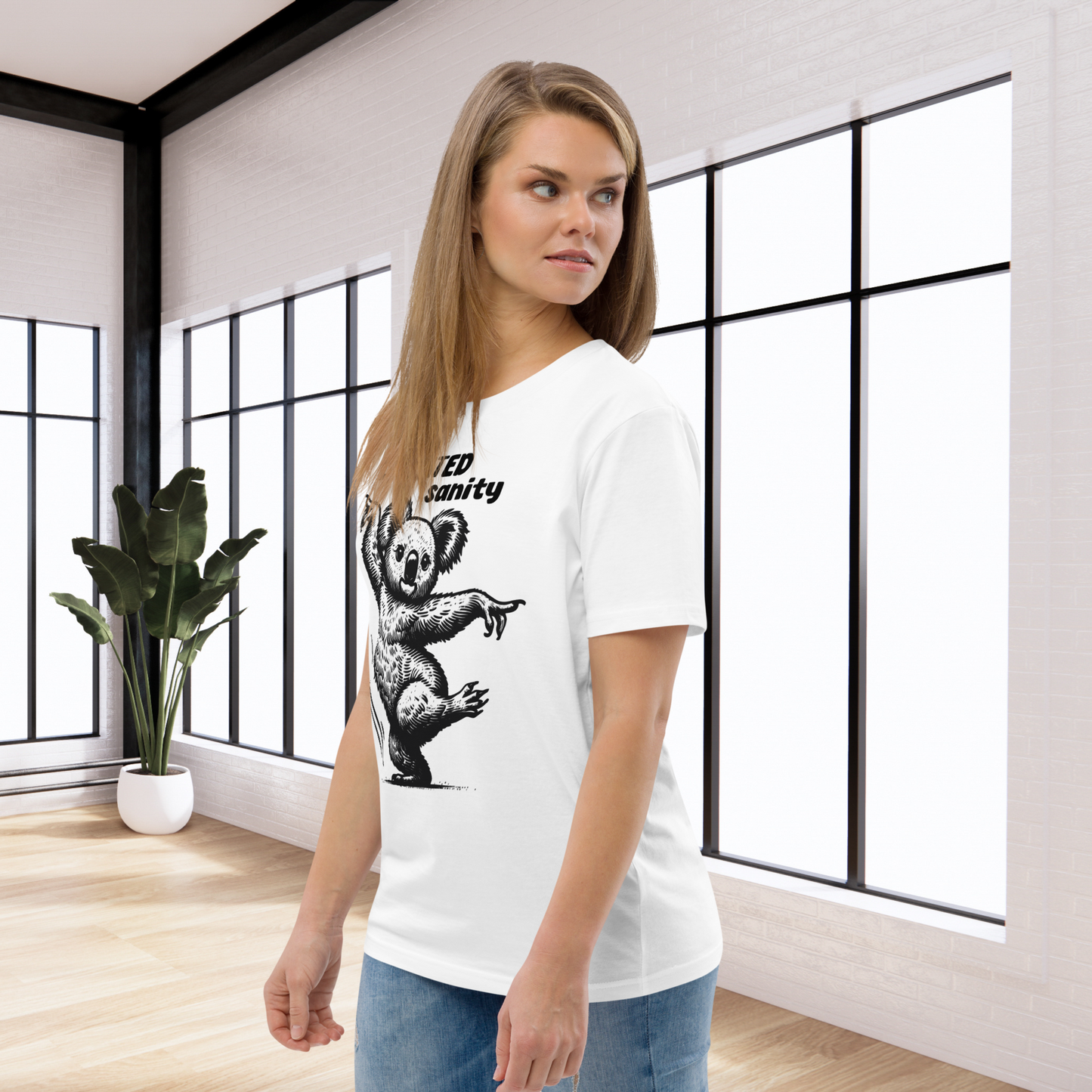 Unisex Organic Cotton "Defeated Sanity" T-Shirt in Premium Certified Quality⎜Caccao