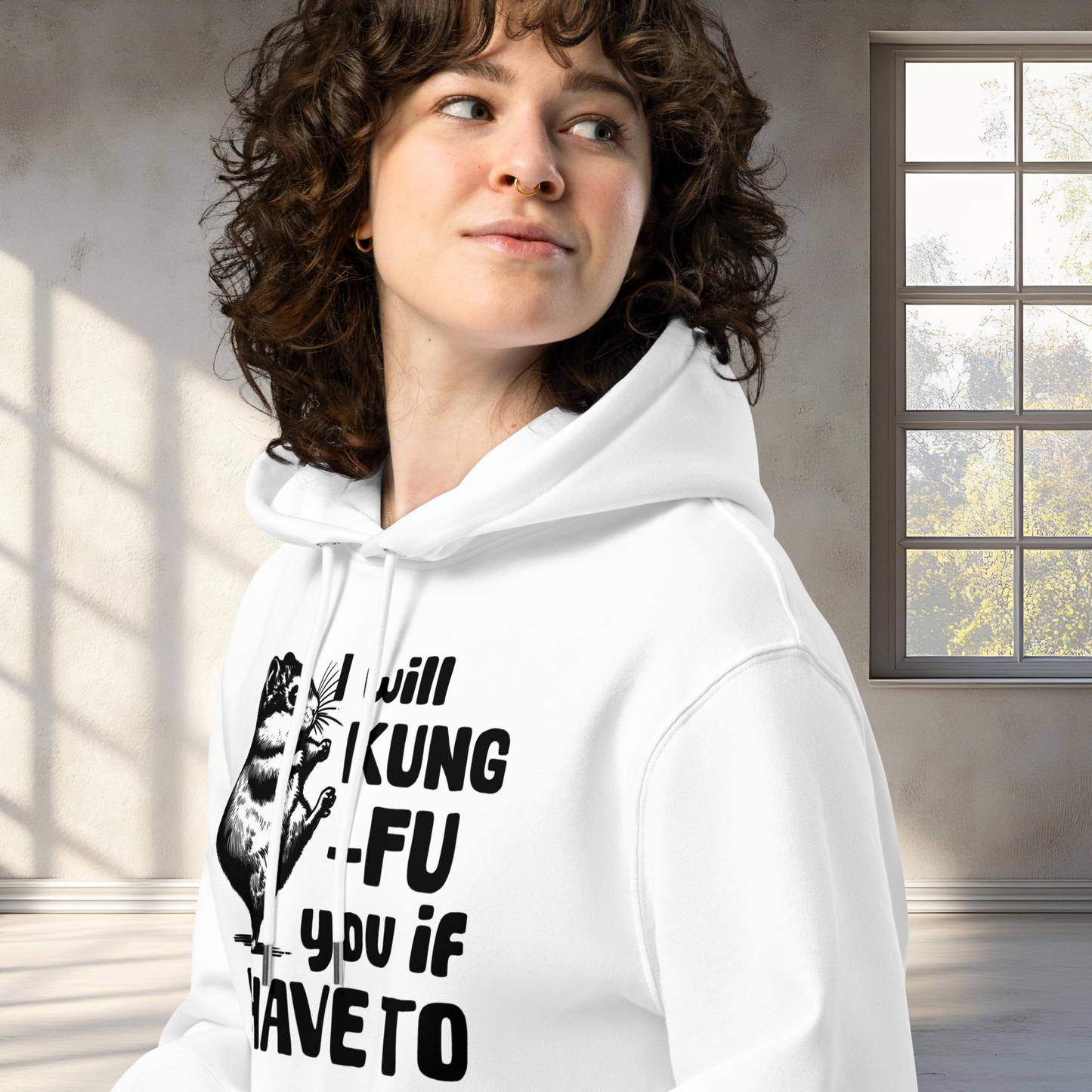 Uni Bio Eco Cotton Hoodie in Certified Fair Trade &amp; Vegan Quality⎜Caccao 