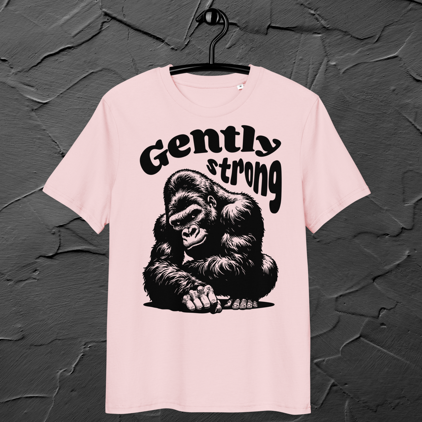 Eco Vegan Fair Trade "Gently Strong" Organic Cotton T-Shirt with Premium Certified Quality │ Caccao