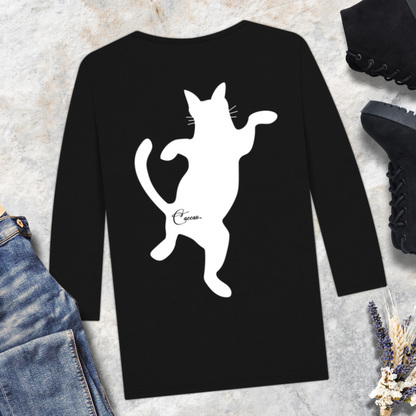 UK&amp;CZ "Clinically Insane" 3/4 Sleeve T-Shirt with Double-Sided Print on the Theme of Mental Health made of 100% Organic Cotton │ Caccao