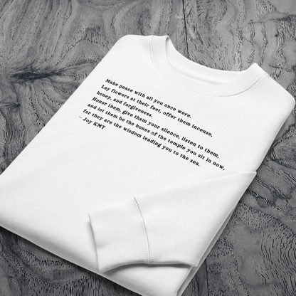 Unisex Eco Spiritual Sweatshirt with Healing Message │ Caccao