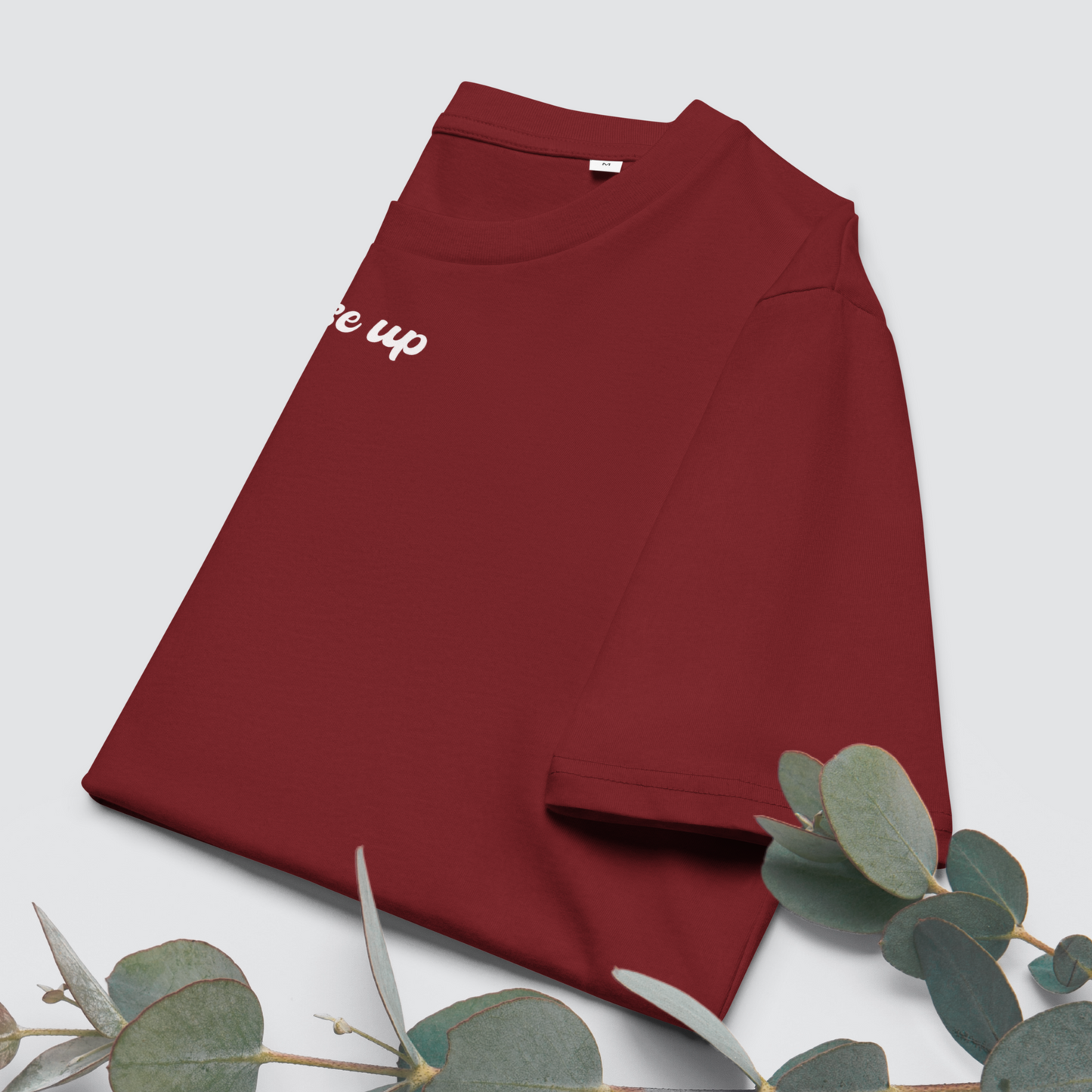 Minimalist Unisex "Rise Up" Organic Cotton T-Shirt: The Power of Simplicity and Courage │ Caccao