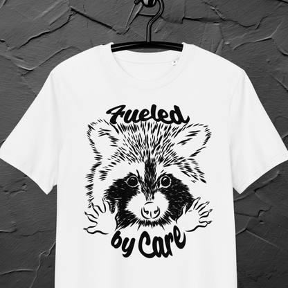 Sustainable Cotton Fair Trade "Fueled by Care" T-Shirt in Certified Slow Fashion, Vegan, Premium Quality │ Caccao 