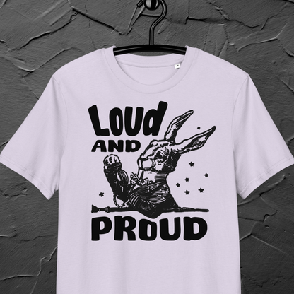 Uni Eko "Loud 'n Proud" Proud Organic Cotton T-Shirt in Certified Fair Trade, Slow Fashion, Organic and Vegan Regime │ Cacao
