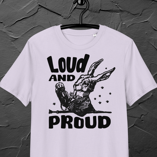 Uni Eko "Loud 'n Proud" Proud Organic Cotton T-Shirt in Certified Fair Trade, Slow Fashion, Organic and Vegan Regime │ Cacao