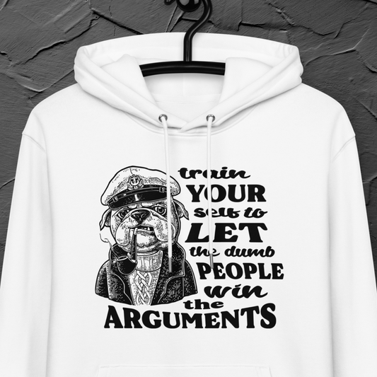 Train Your Inner Peace with Humor: Sarcastic Organic Fair Trade Vegan Cotton Hoodie │ Caccao