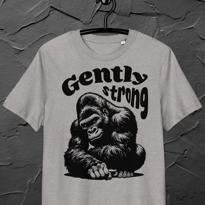 Eco Vegan Fair Trade "Gently Strong" Organic Cotton T-Shirt with Premium Certified Quality │ Caccao
