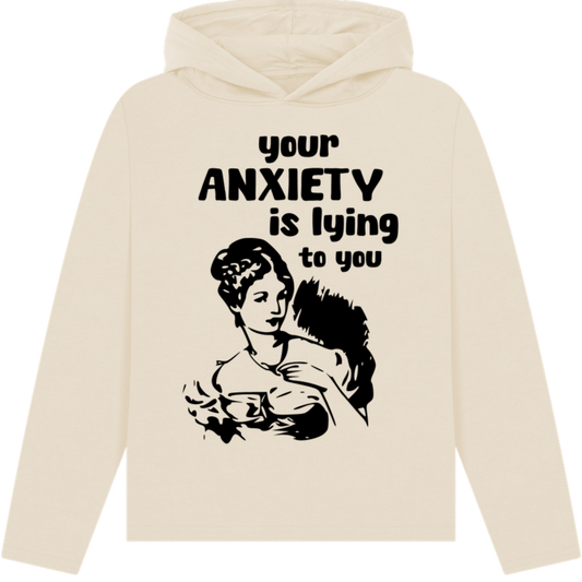 🇬🇧🇨🇿 Organic "Anxiety" Hoodie in a Loose &amp; Modern Fit and Premium Fair Trade Quality │ Caccao