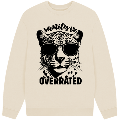 Uni UK+CZ Eko Circular "Sanity is Overrated" Organic Cotton Hoodie in Certified Fair Trade Quality │ Caccao