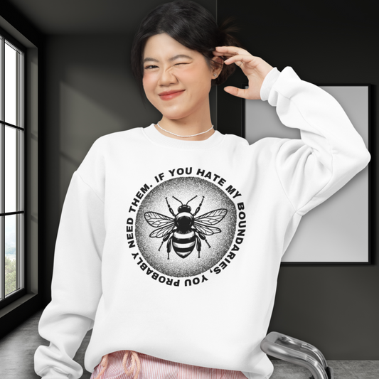 Unisex Organic Cotton Sweatshirt with 'The Power of Self-Awareness' Motif – Ecological and Comfortable │ Caccao