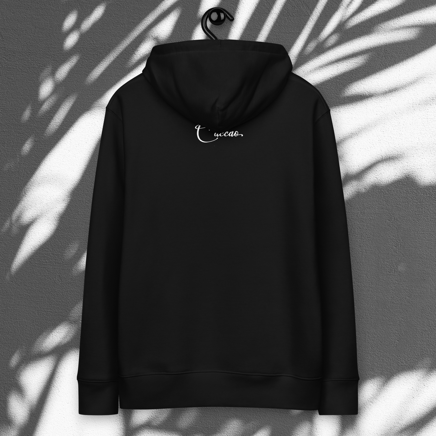 The Power to Keep Going: Motivational "Stay." Premium Eco Hoodie Made of Organic Cotton │ Caccao