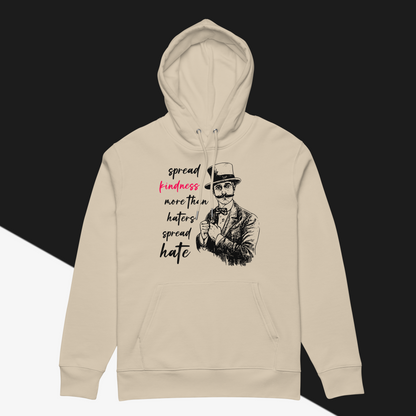 Spread Kindness Day by Day: Organic Uni Hoodie with a Message of Kindness │ Caccao