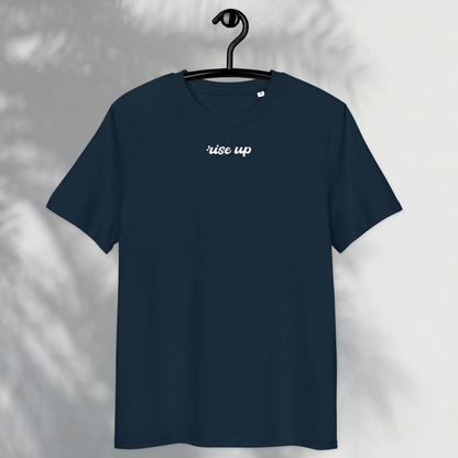 Minimalist Unisex "Rise Up" Organic Cotton T-Shirt: The Power of Simplicity and Courage │ Caccao